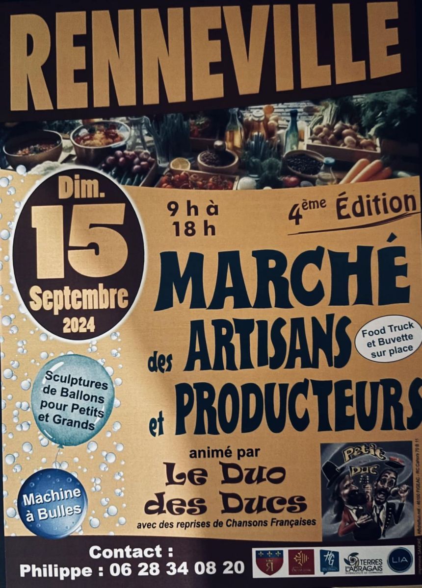 MARCHÉ DE PRODUCTEURS ET ARTISANS A RENNEVILLE