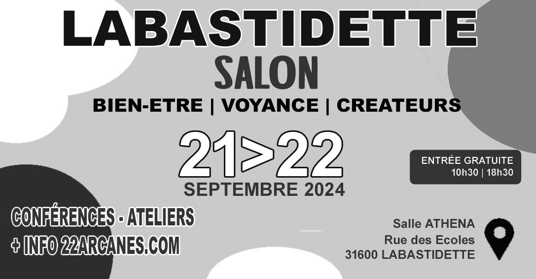 Le 19ème salon les 22arcanes les 21 et 22 sept ...