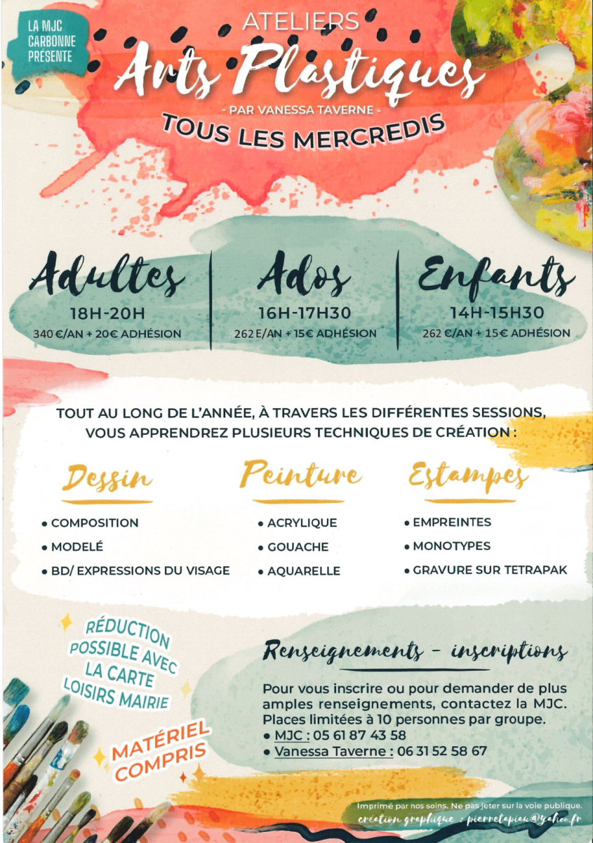 ATELIERS ARTS PLASTIQUES