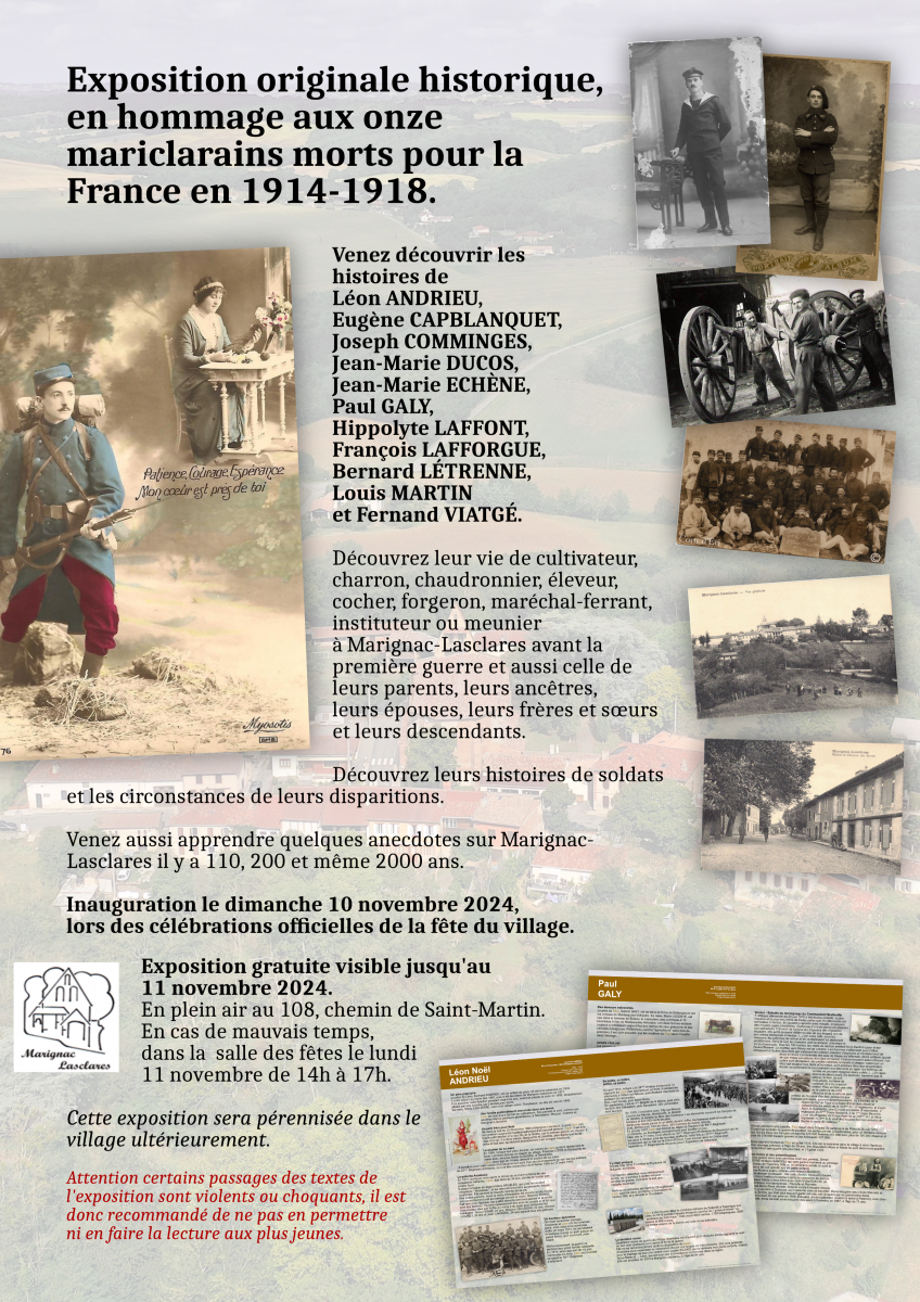 EXPOSITION ORIGINALE HISTORIQUE, EN HOMMAGE AU ...