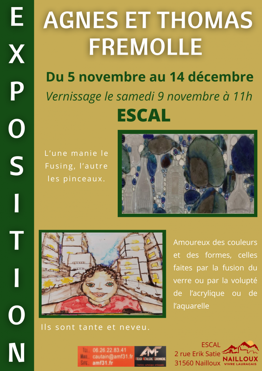 EXPOSITION D'AGNES ET THOMAS FREMOLLE