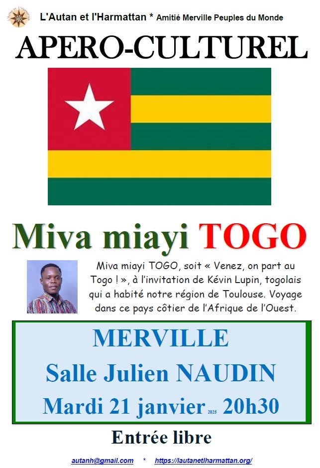 APÉRO CULTUREL : "MIVA MIAYI TOGO"