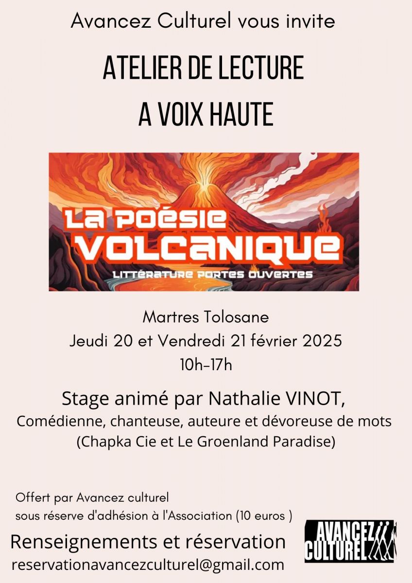 LA POÉSIE VOLCANIQUE - ATELIER DE LECTURE A VO ...