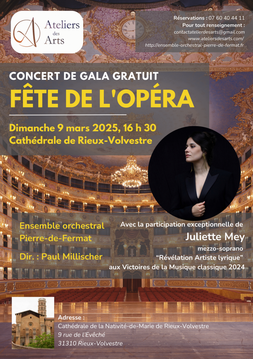 CONCERT DE GALA GRATUIT : FÊTE DE L'OPÉRA