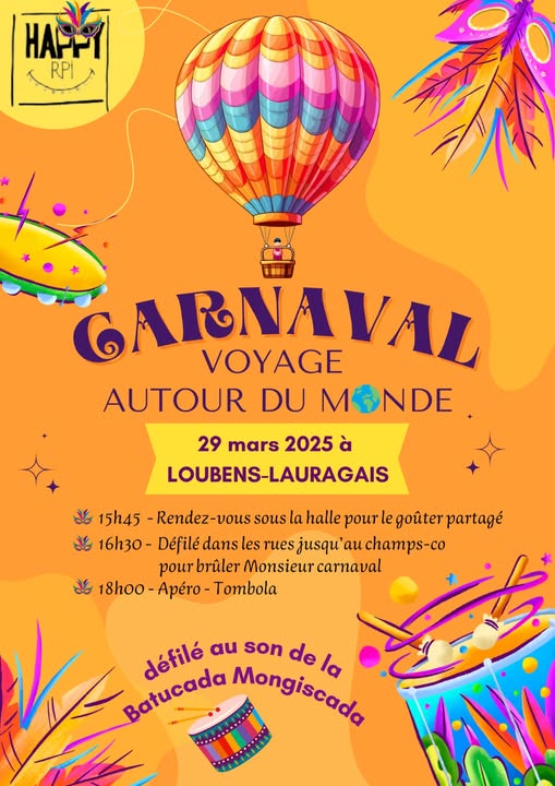 CARNAVAL : VOYAGE AUTOUR DU MONDE