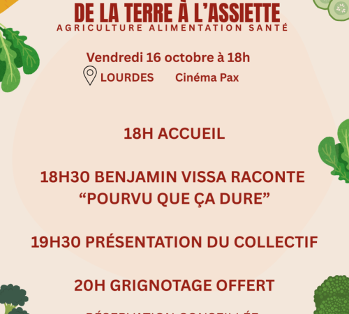 Soirée débat : De la terre à l’assiette