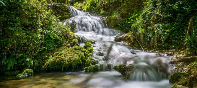 The waterfalls of Roquefort-les-Cascades